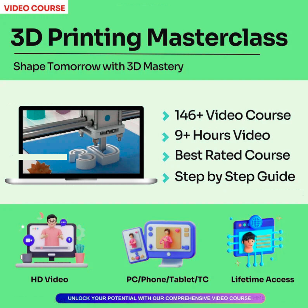 Master 3D Printing for Just $9 Complete Step-by-Step Course!