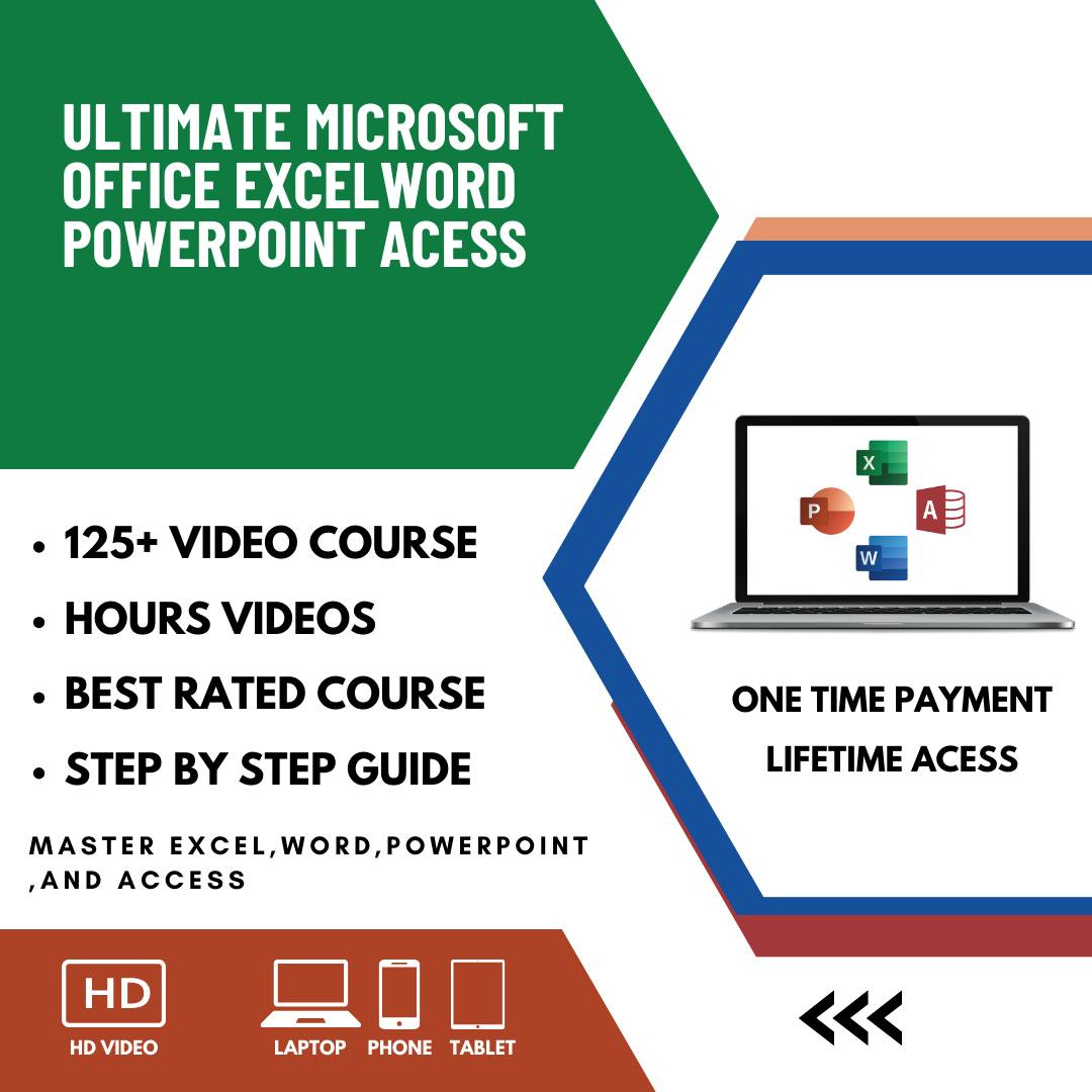Ultimate Microsoft Office Masterclass Excel, Word, PowerPoint & Access for Just $9!